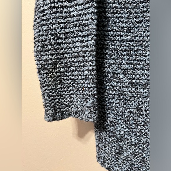 J.Jill Blue Sweater Tunic Soft Cable Knit Warm Cozy large Preppy Casual - Picture 7 of 10